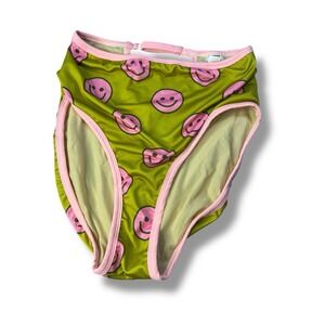 SOLTICE INTIMATES SKIPPY SWIM BOTTOM SMILEY FACES 2XL